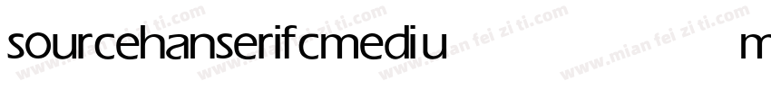sourcehanserifc medium字体转换